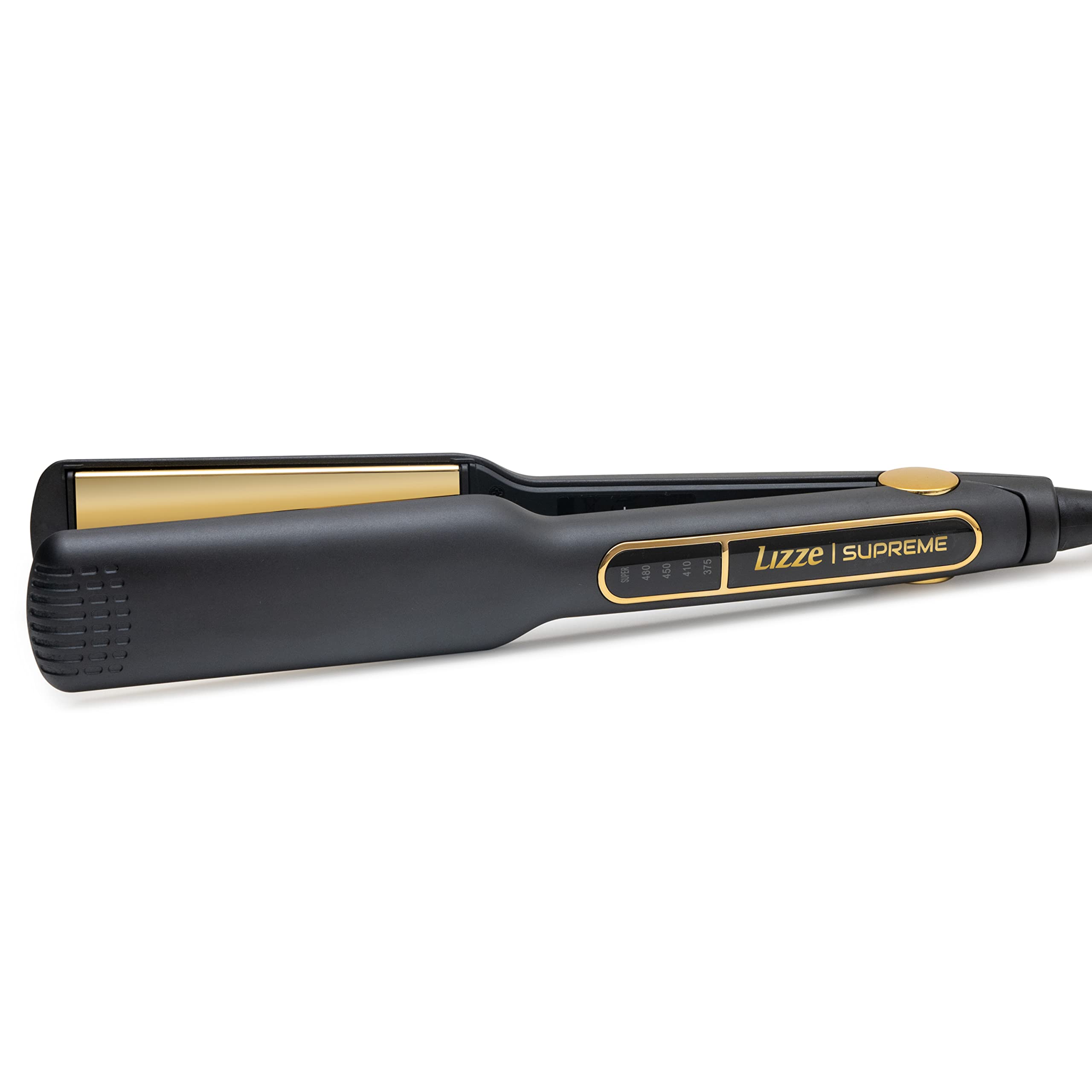 Professional Flat Iron Hair Straightener Plancha De Cabello Professional - Titanium Hair Iron Straightens Frizzy Hair Curls - Sleek Salon Hair Styling Tool - Lizze Supreme 1.5" Pro Straightening Iron
