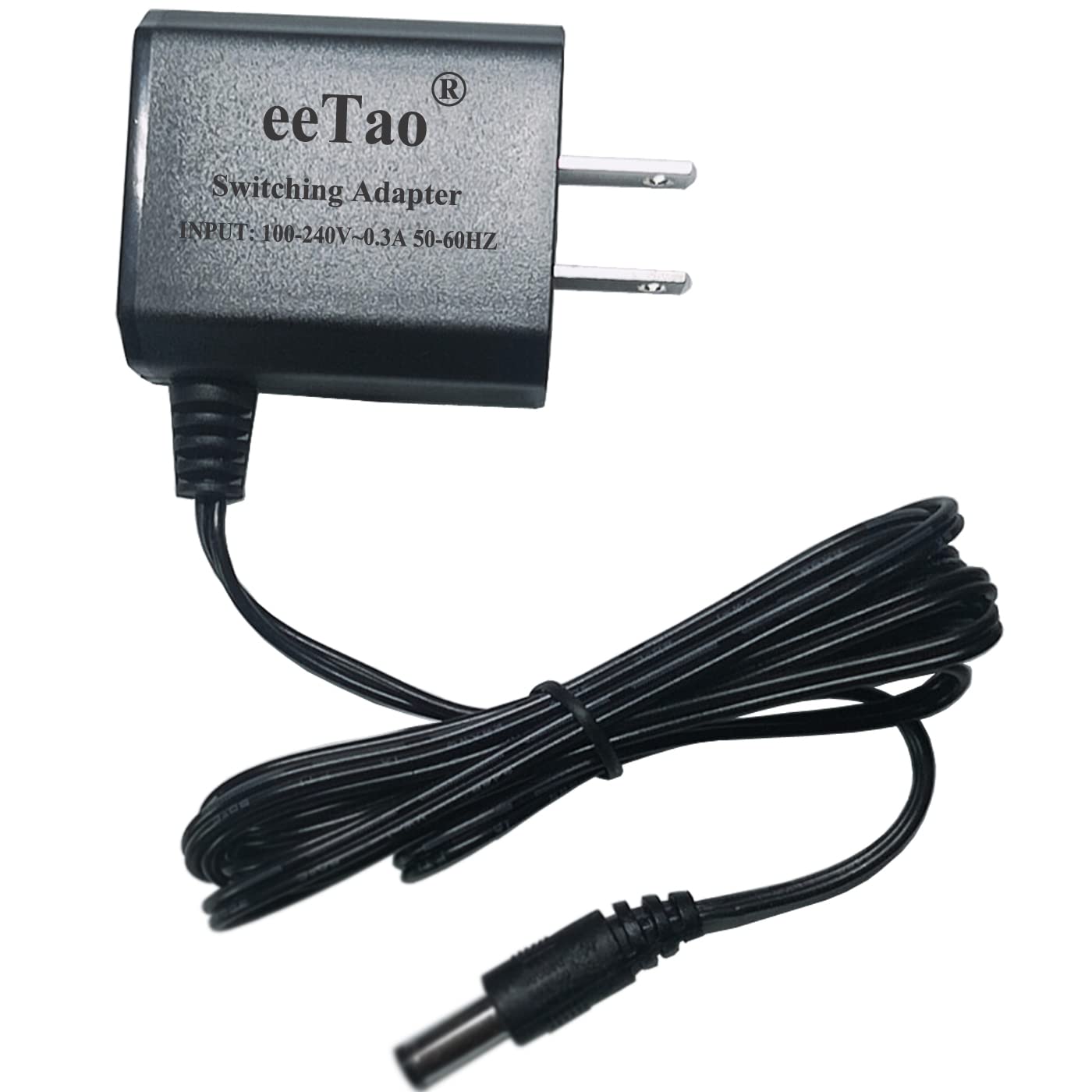 eeTao 5V AC/DC Adapter Charger Replacement Compatible with LAMPICK DU-F07K DU F07K DU-F07W DU F07W Automatic Cat Feeder Automatic Dog Feeder DC5V 5VDC 5.0V Power Supply Cable Cord