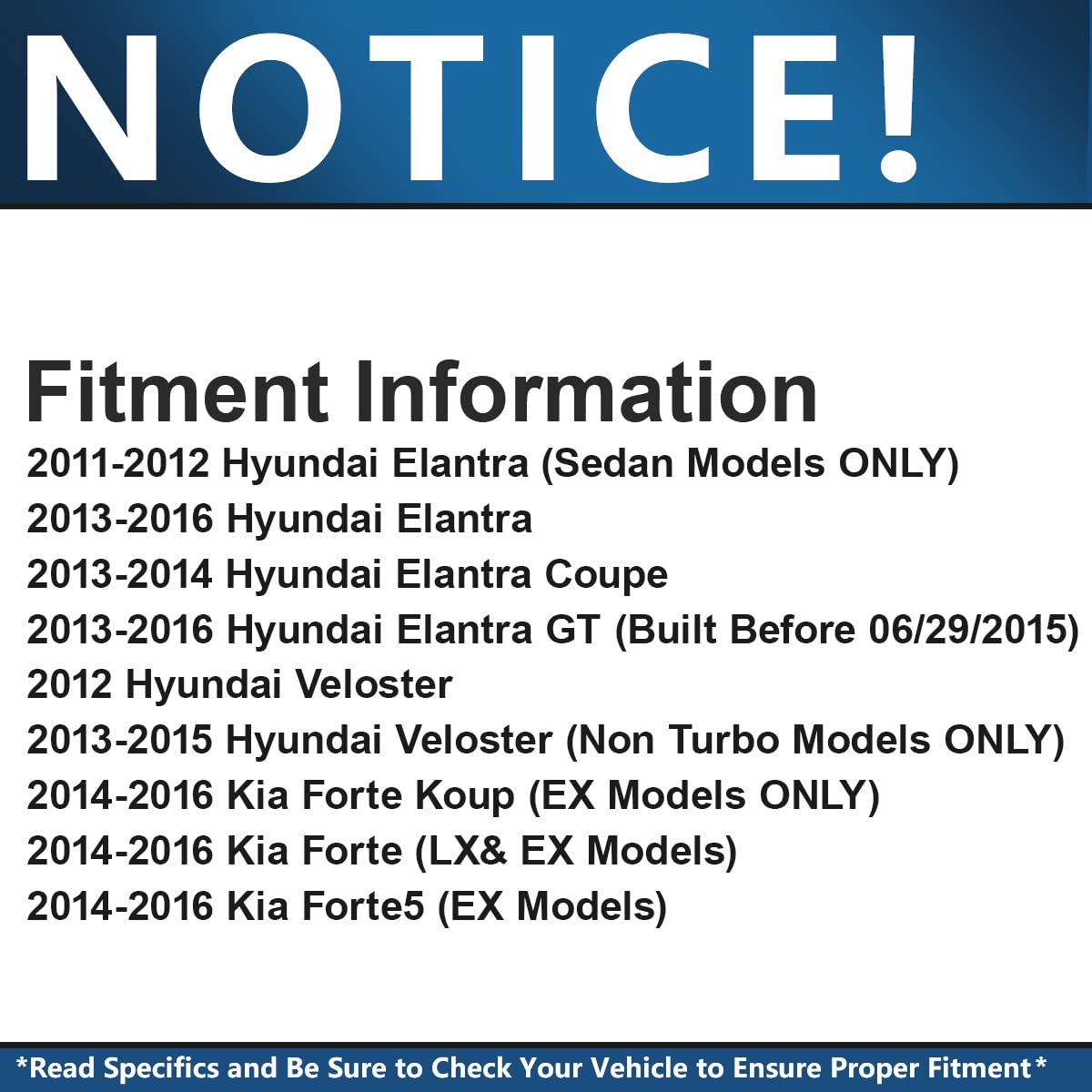 Detroit Axle - Brake Kit for Hyundai Elantra Coupe GT Veloster Kia Forte5 Forte Koup Brake Rotors Ceramic Brake Pads Front and Rear Replacement, Brakes and Rotors