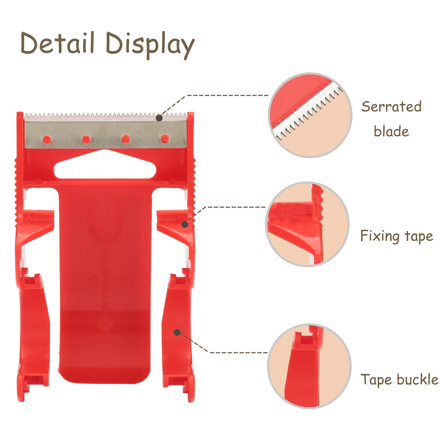 Packing Tape with Dispenser, 12 Rolls Clear Shiping Package Tape, 2'' x 32.8 yd, 1.5'' Core, Designed for Packing, Shipping & Mailing