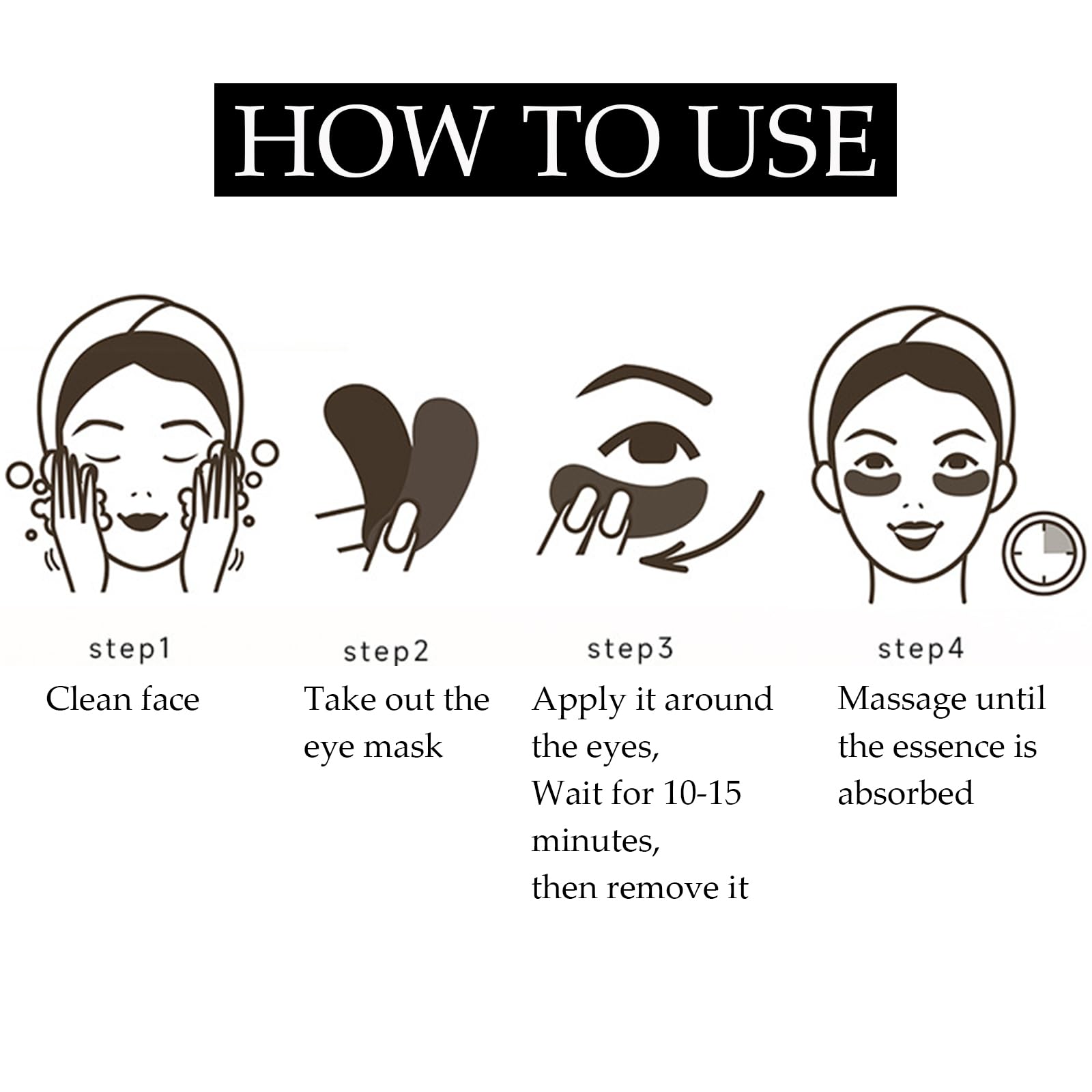 Zozu Avocado Eye Mask, Under Eye Patches for Puffy Eyes and Dark Circles, Nourishing and Hydrating Eye Cream, Naturally Derived Formula (60 PCS)