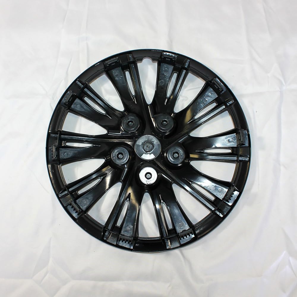 Set of 4 15" 10 Split Spoke Wheel Covers - Gloss Black