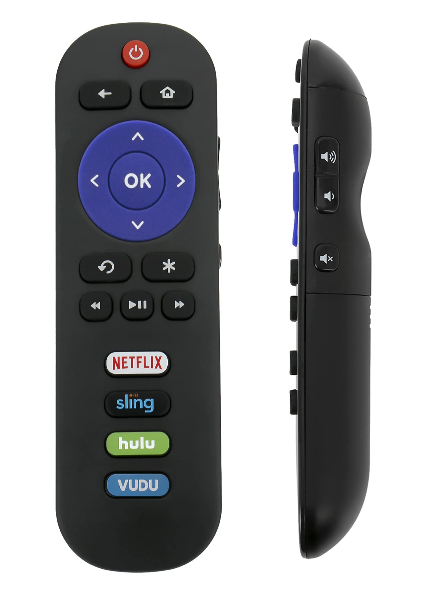 TCL/Roku TV Replacement Remote RC280 w/Volume Control Button