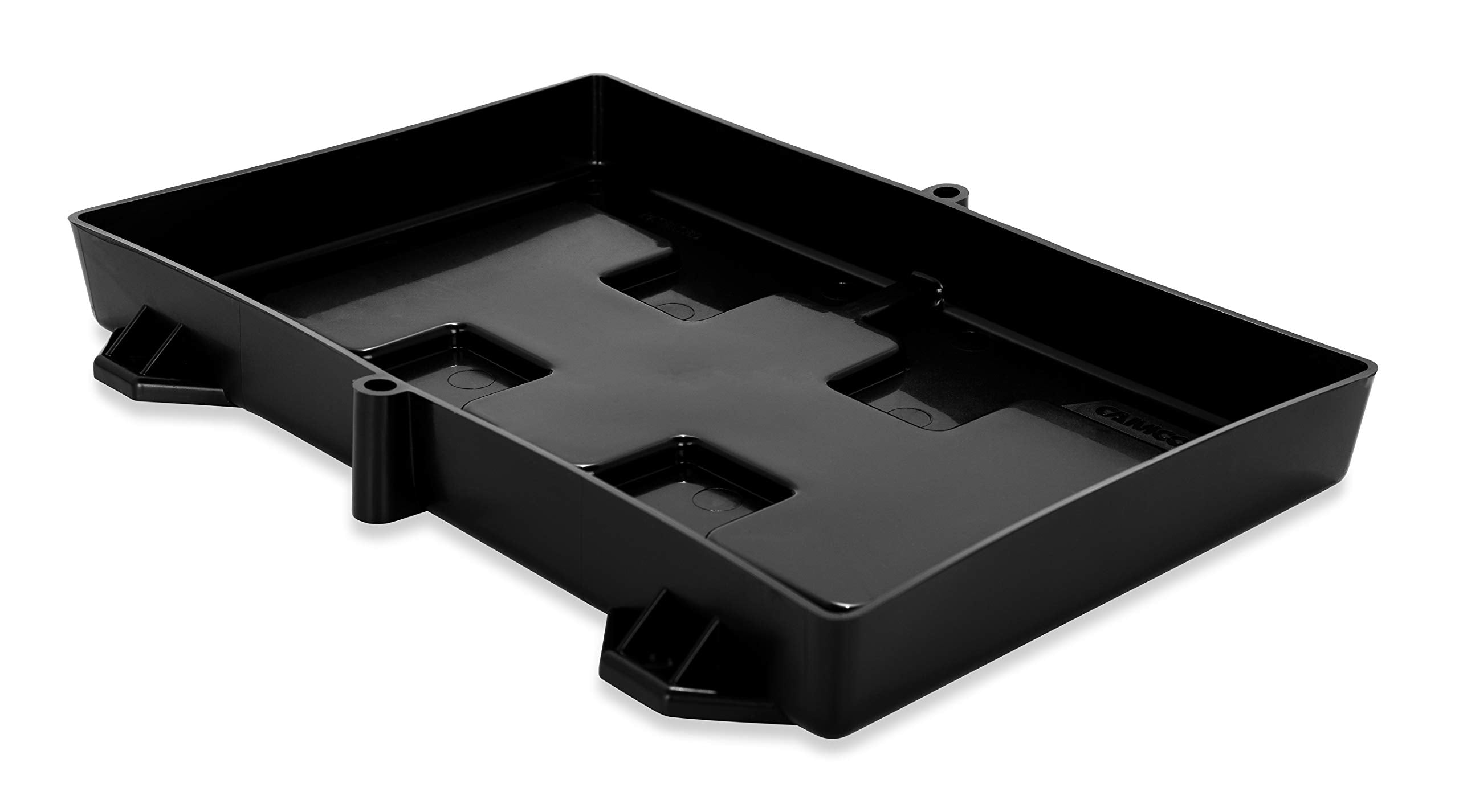 Camco Camper/RV Standard Battery Hold-Down Tray | Holds 24/24M Automotive Batteries | Fits Batteries Up to 11 1/8" L x 6 ¾" W x 8" H (55394)
