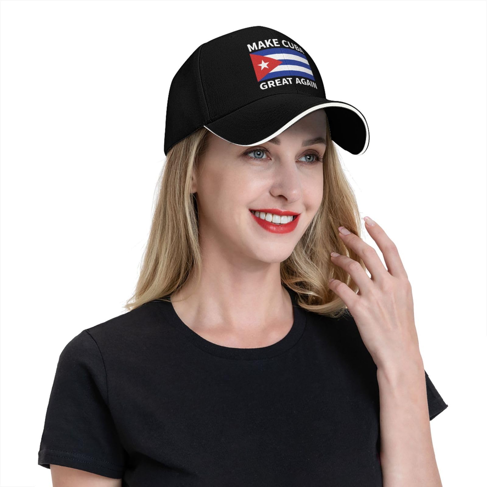 qwumub Make Cuba Great Again Supporter Baseball Cap Red