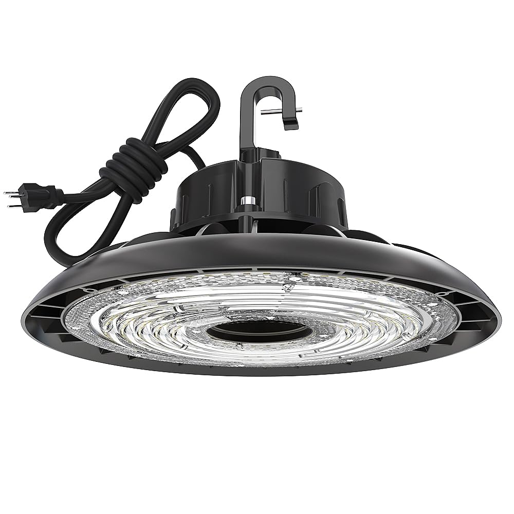 HYPERLITE LED High Bay Shop Lights, 250W 35000LM 5000K Daylight 1000W MH/HPS Eqv. 120-277V High Bay LED Lights, IP65 Waterproof for Gym Factory Warehouse(Motion Sensor -not Include)