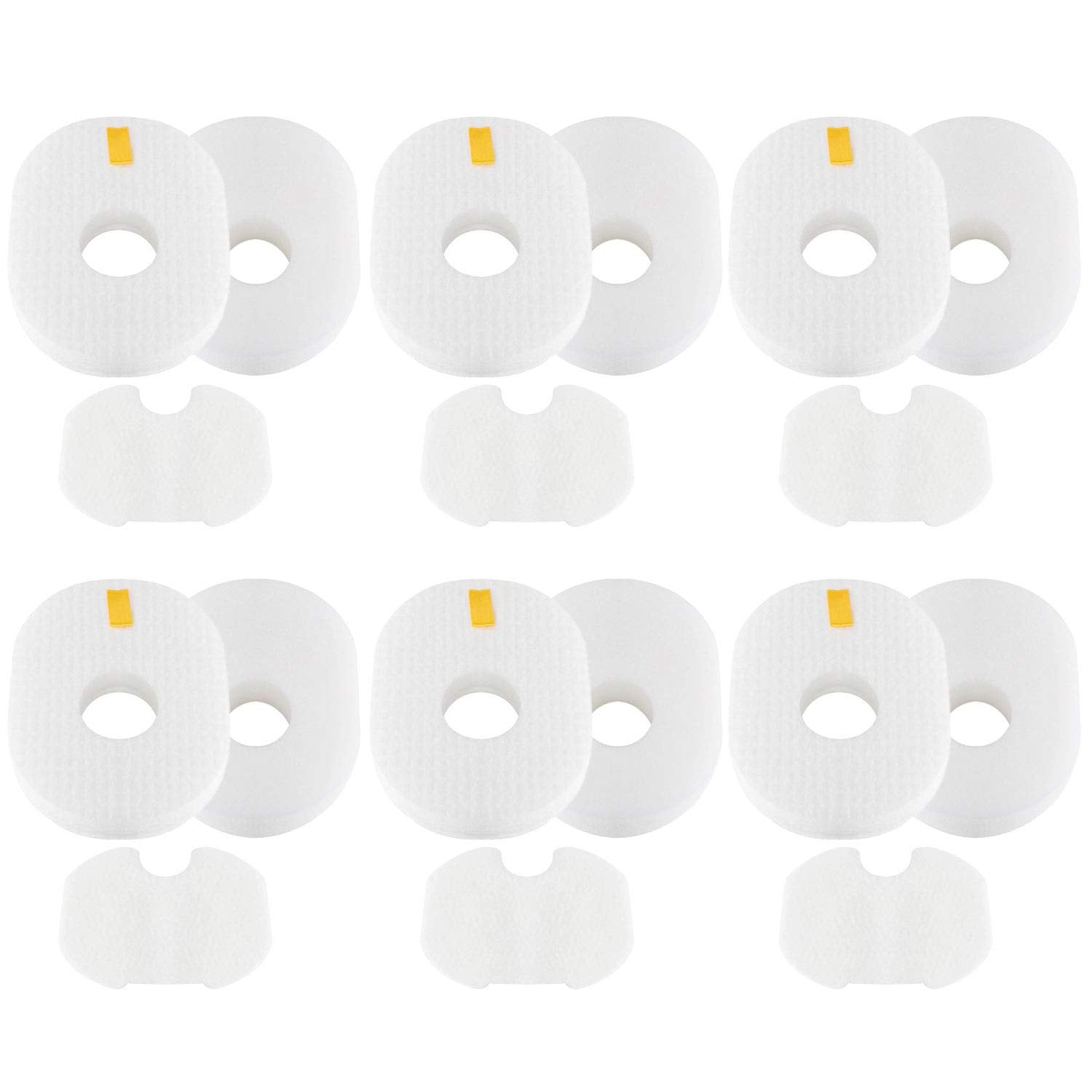Colorfullife 6 Pack HV300 Replacement Filters for Shark Rocket HV300, HV300W, HV301, HV302, HV303, HV305, HV308, HV310, UV450, 6 Foam + 6 Felt Filters and 6 Post-filters, Replaces Part XFFV300