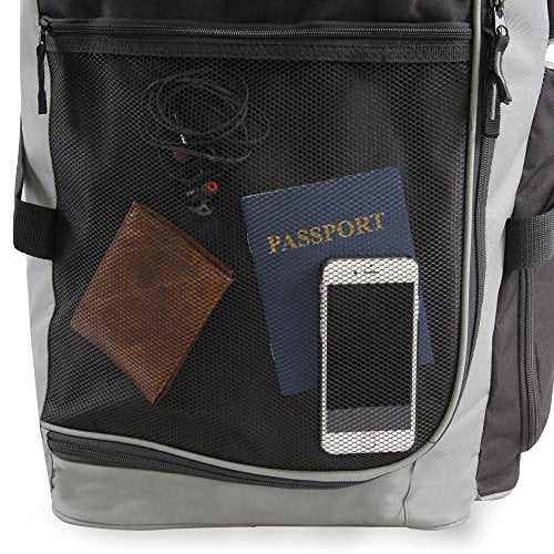 Pacific Coast Signature 30" Large Rolling Duffel Bag, Black, One Size