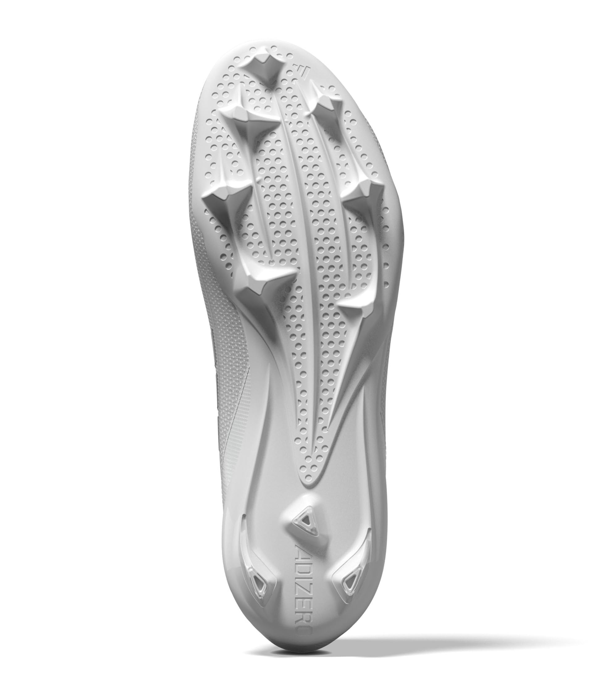 adidas Men's Adizero Electric American Football Sneaker, White/Silver Metallic/White, 12