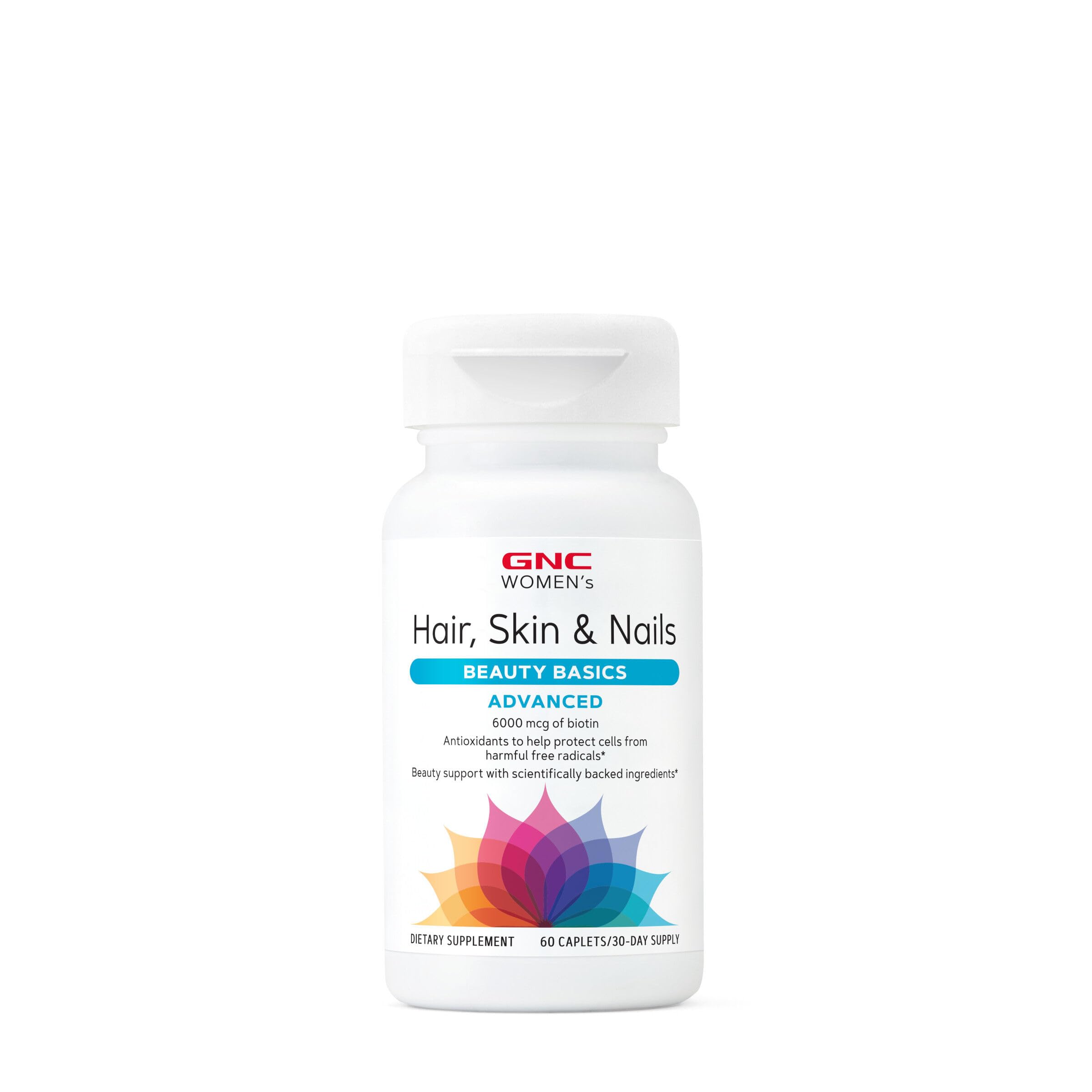 GNC Women's Advanced Hair - Skin & Nails Formula - 60 Caplets (30 Servings)