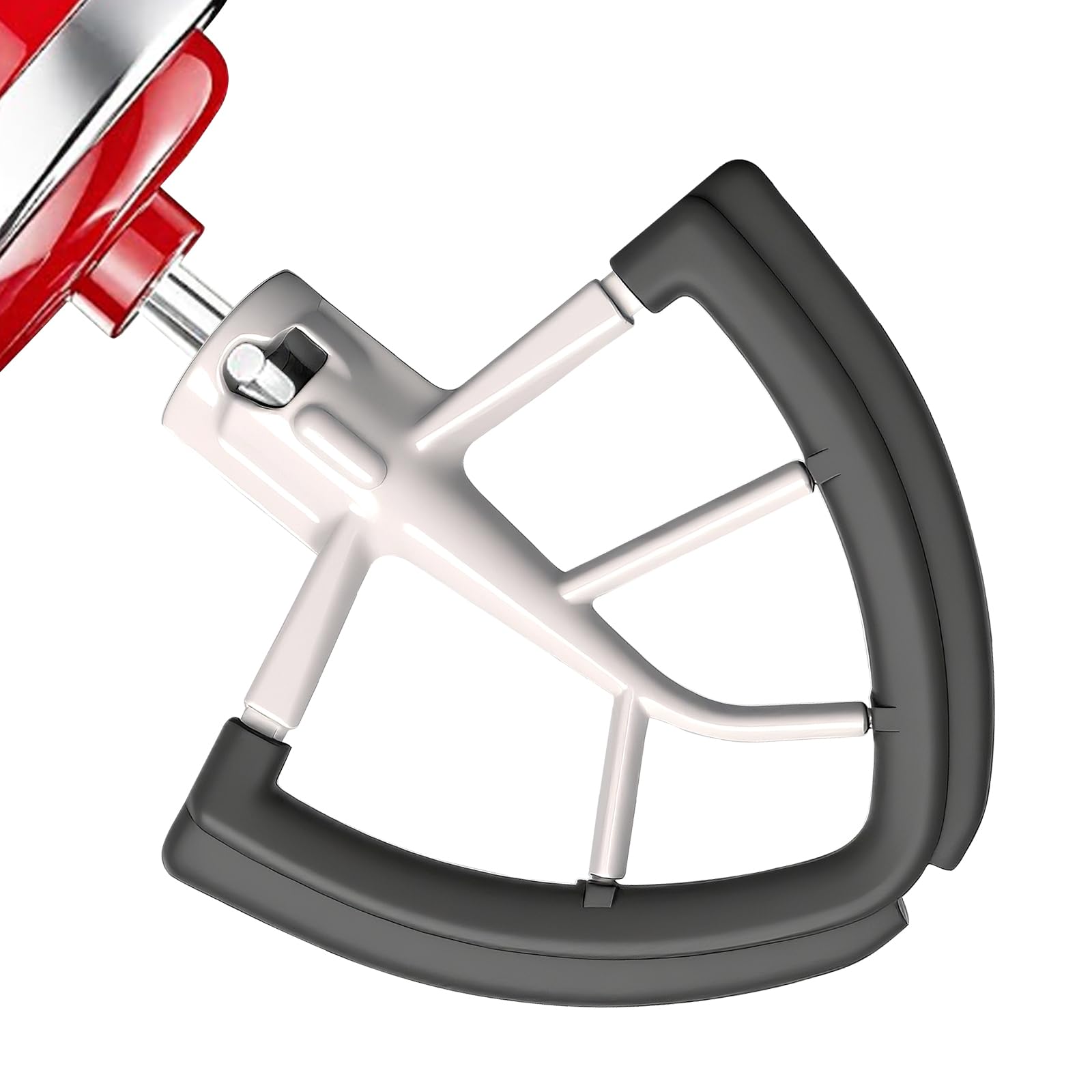 Flex Edge Beater for KitchenAid 4.5/5 Qt Tilt-Head Mixer – Flexible Silicone Edge kitchen aid paddle attachments, Auto-Scrape Bowl Scraper, For Kitchen Aid Accessories and Attachments (Gray)