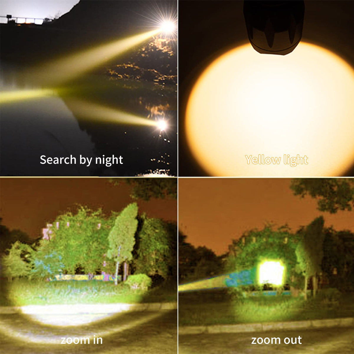 LED Rechargeable Amber Flashlight ,Photography Fill Light,1800K Warm Light for Eye Care, Sleep Aid,3 in 1 White Light and Yellow Light and Amber lamp.
