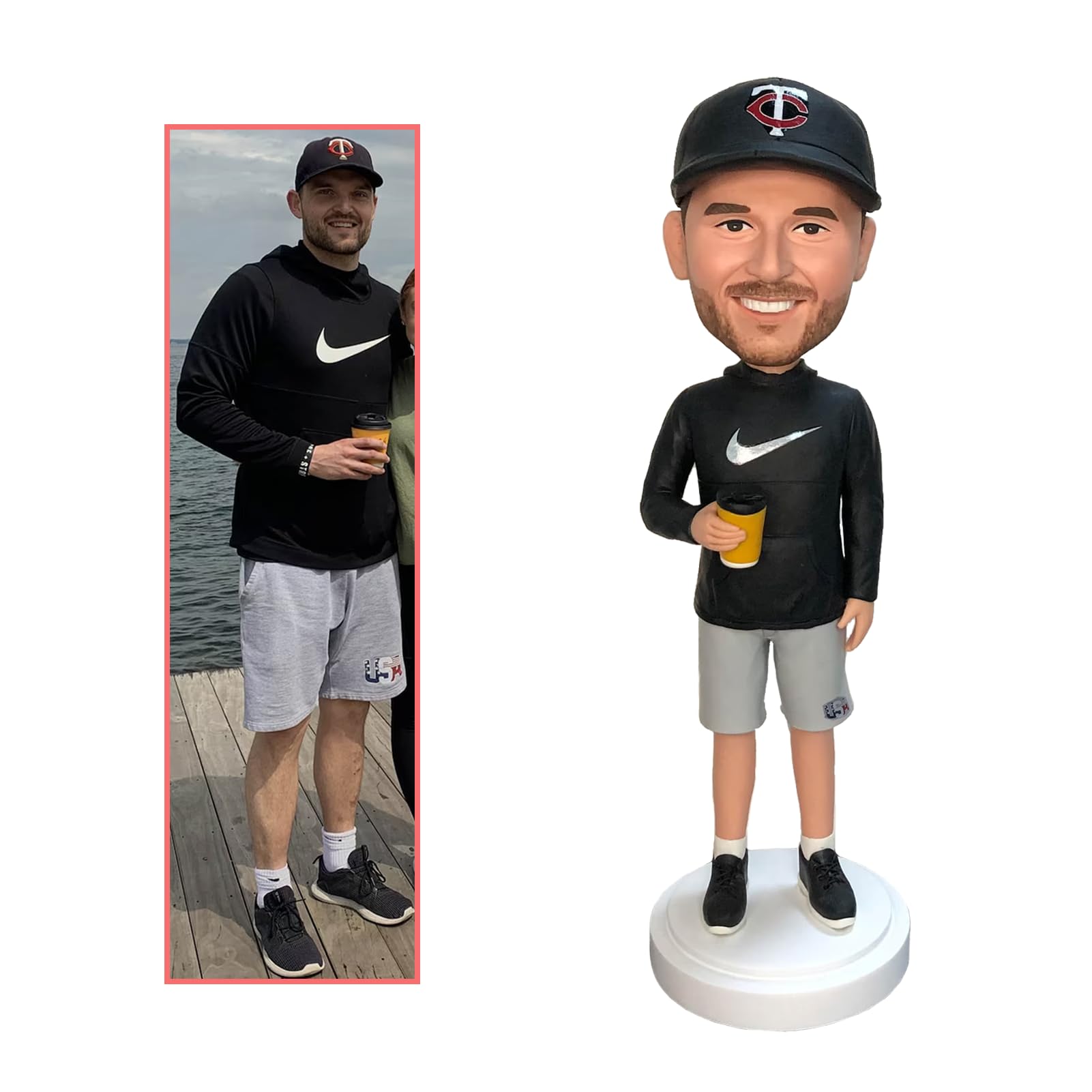 AWZY Custom Bobblehead, Personalized Unique Handmade Bobbleheads Figurine, Action Figure Based on Your Photo