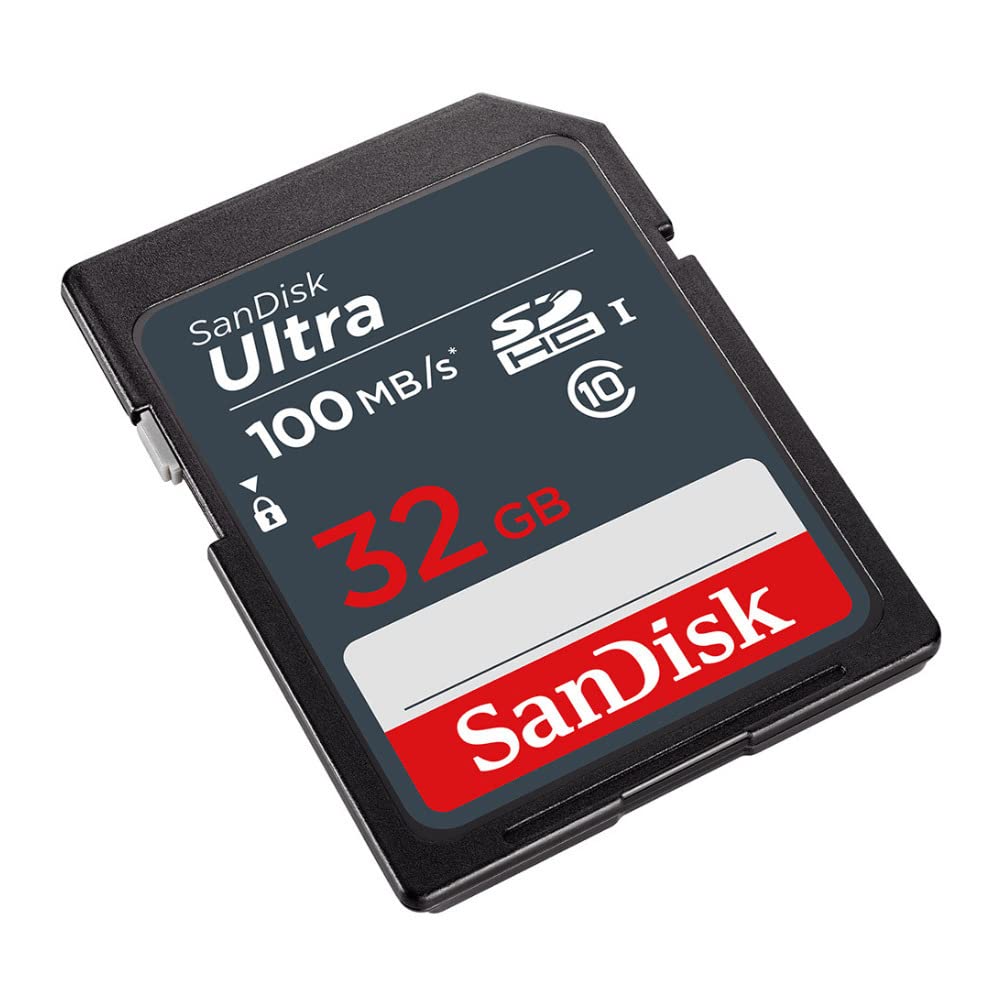 SanDisk 32GB Ultra SDHC UHS-I Memory Card (2-Pack) with All-in-One High Speed USB 2.0 Card Reader Bundle (3 Items)