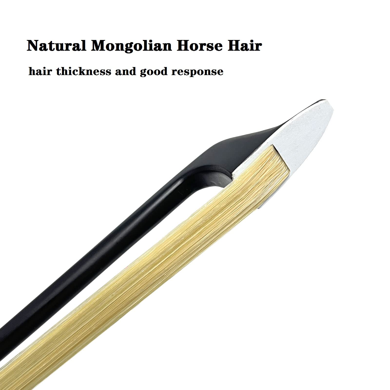 LIEKE Carbon Fiber Upright Bass Bow 4/4 Size Double Bass Bow