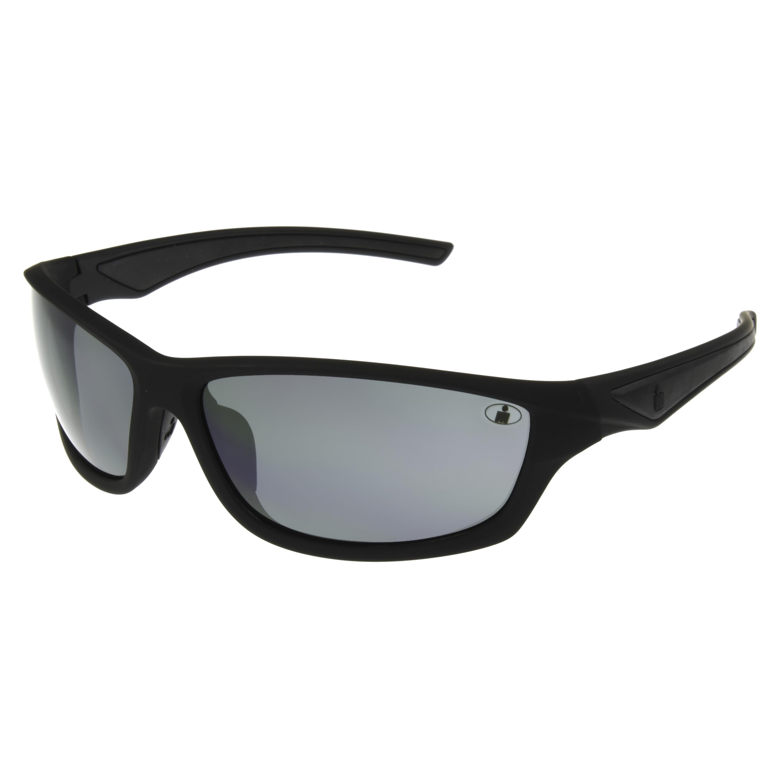Ironman Men's Relentless Wrap Sunglasses, Matte Black, 63 mm