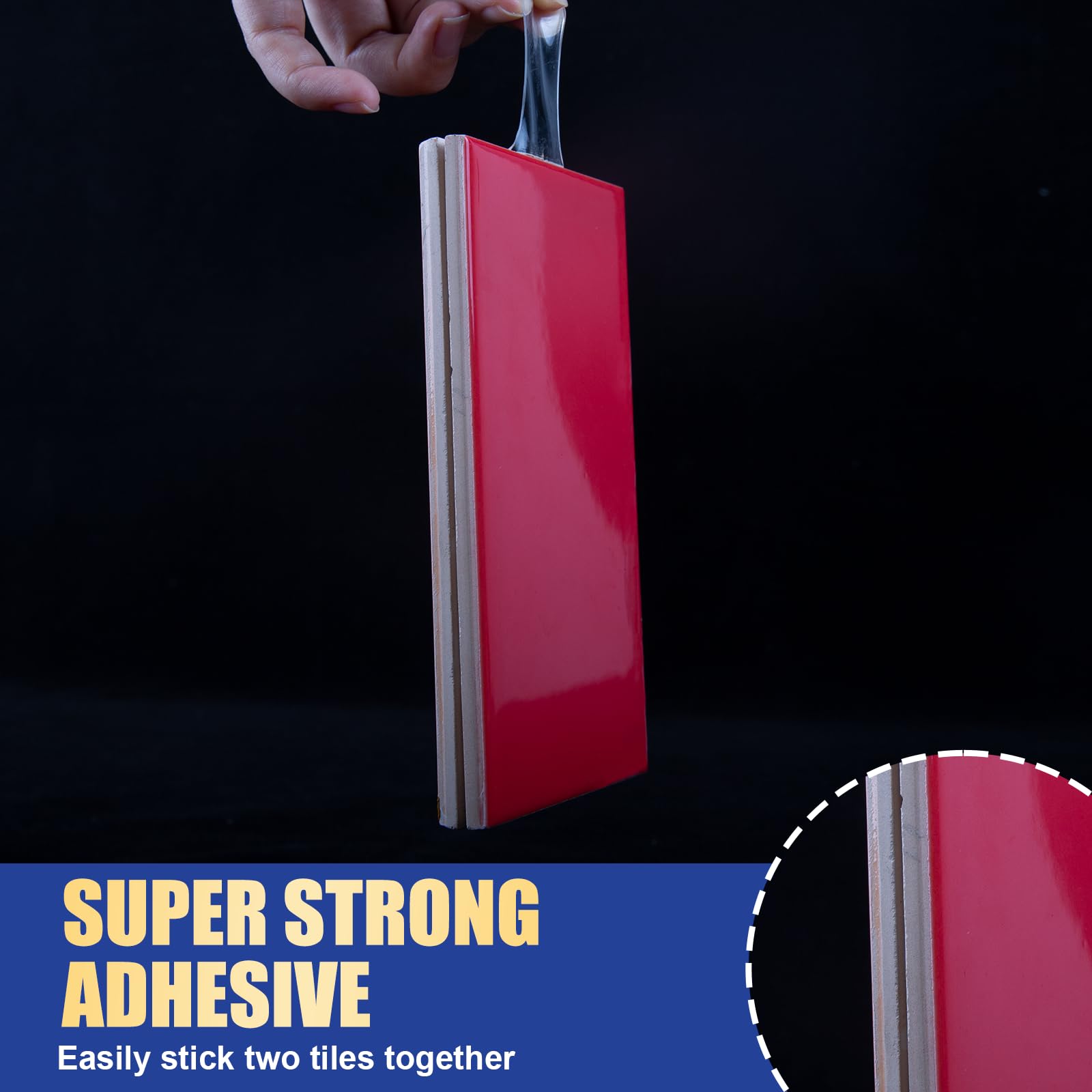 Phixbear Large Putty, Made of 3M VHB, Heavy Duty Double Sided Adhesive Pads, 1.18in Round & 1x1.18 Square, Vibration Resistant for Large Museum Display Pieces Installation (20PCS)