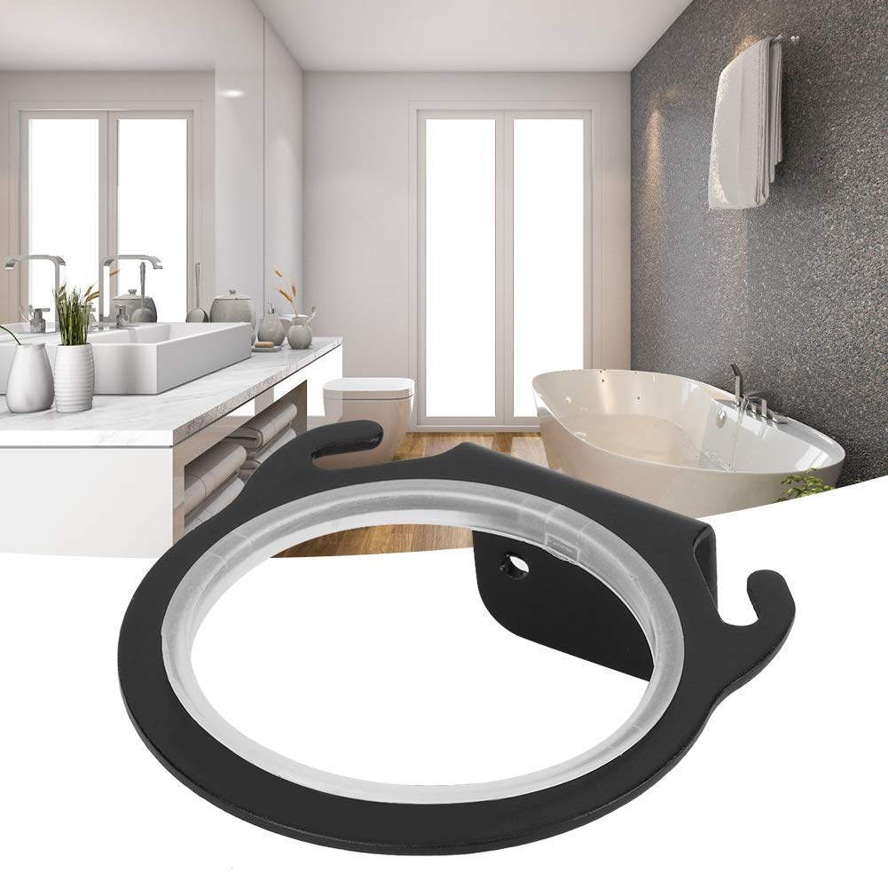 Space Aluminum Wall Mounted Hair Dryer Holder Rack Hanger Hairdryer Shelf