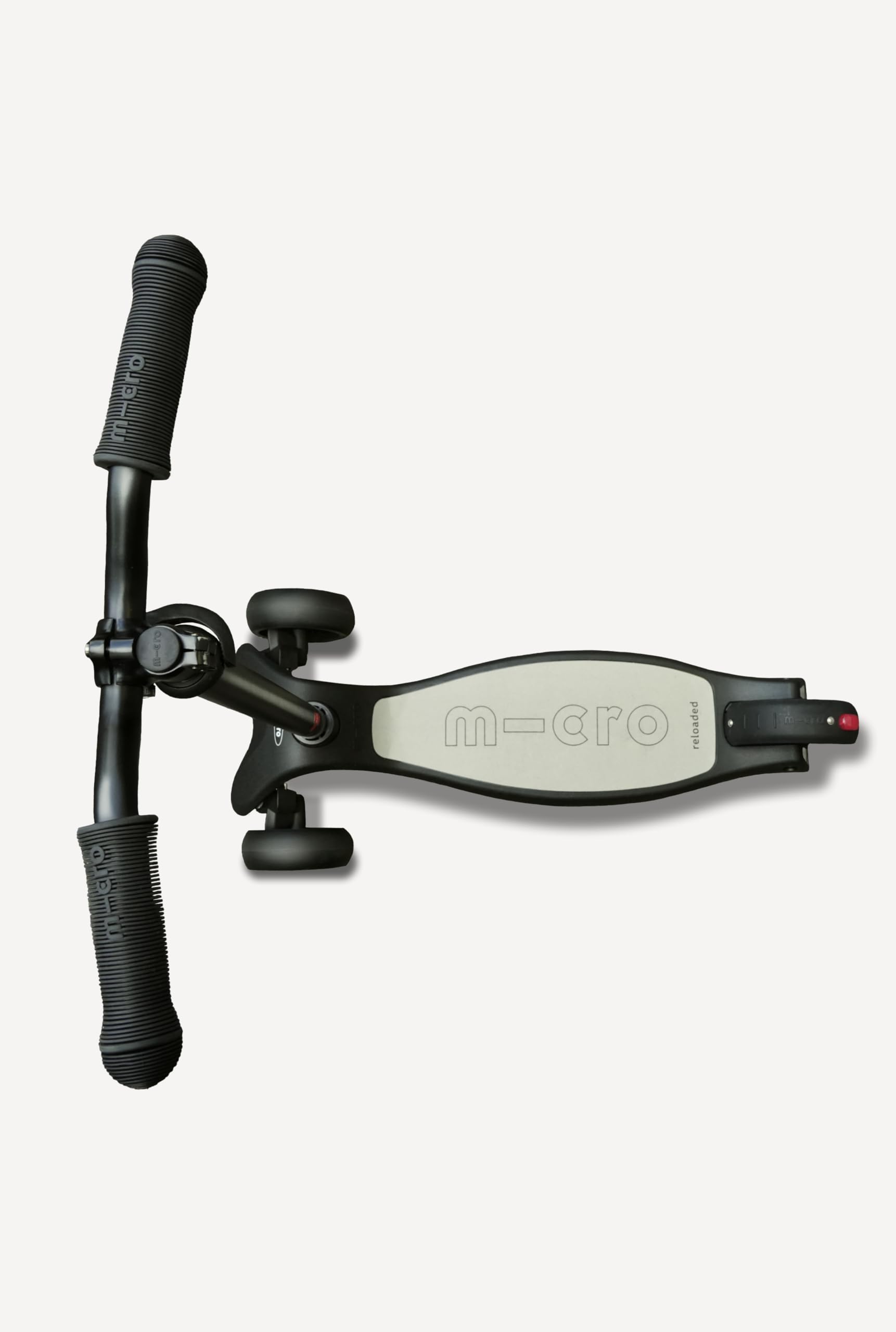 Micro Kickboard Reloaded Three-Wheel Scooter for Big Kids, Teens, & Adults – Lean-to-Steer Carving Ride, Adjustable T-Bar, Wide Wheels, Up to 220 lb, Ages 13+ (Black)