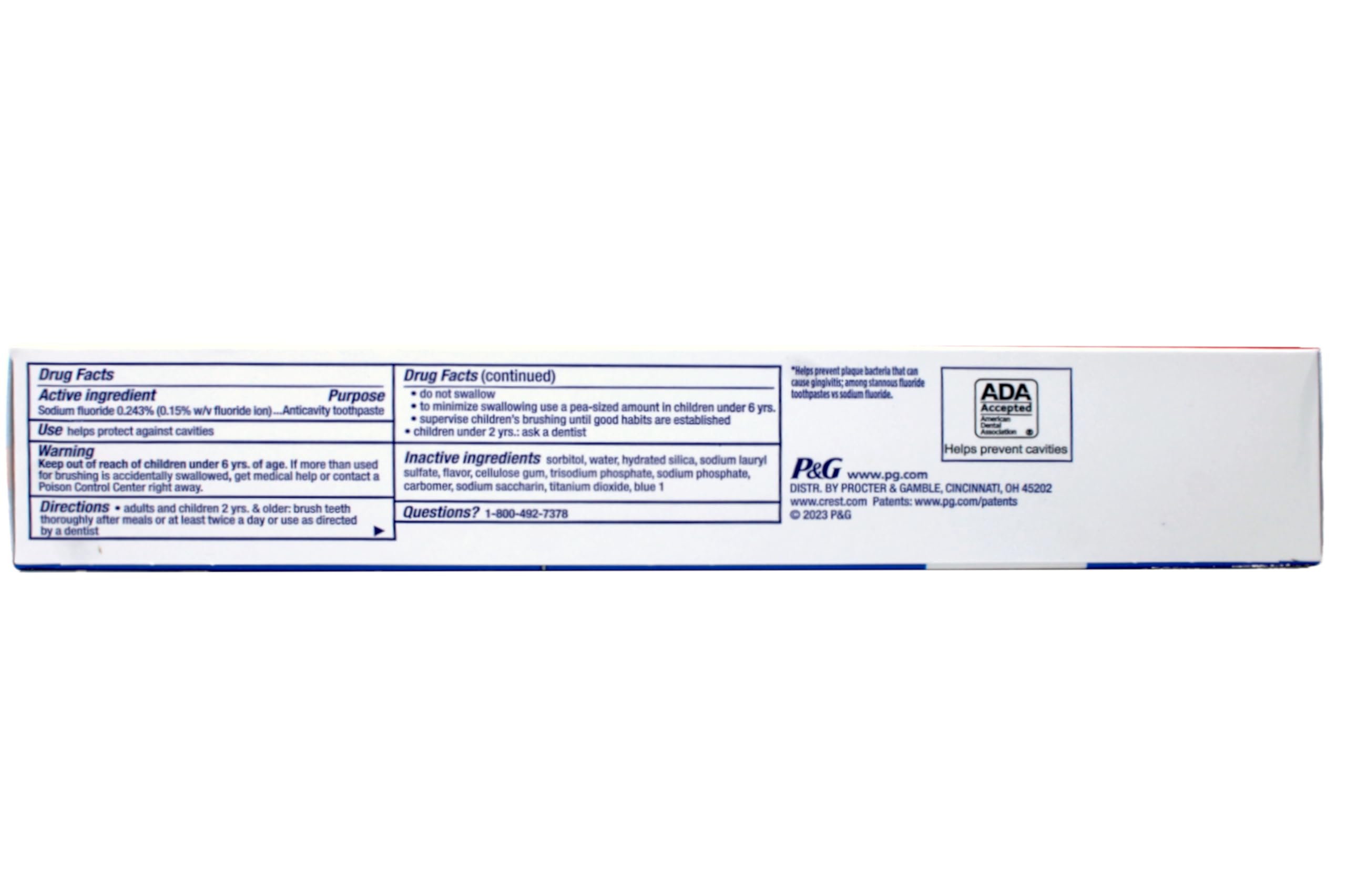 Crest Cavity Protection Toothpaste Regular - 8.2 oz, Pack of 5