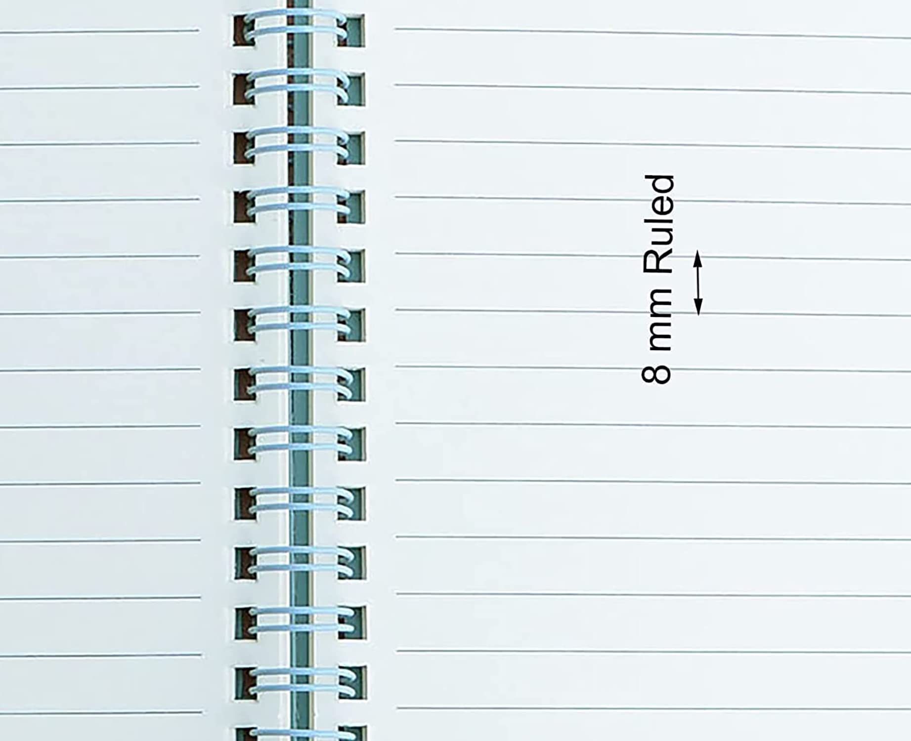 Yansanido Spiral Notebook, 3 Pcs A5 Thick Plastic Hardcover 8mm Ruled 3 Color 80 Sheets -160 Pages Journals for Study and Notes (Light Pink,Light Green,Light Blue, A5 5.7" x 8.3"-Ruled)