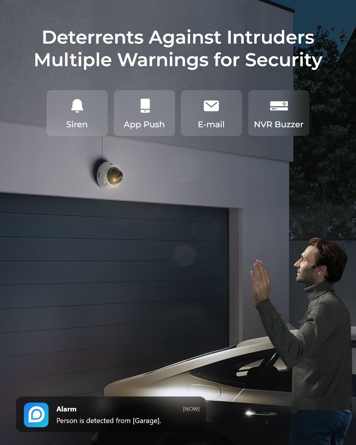 REOLINK 4K Security Camera System, 4pcs 4K UHD IK10 Vandalproof PoE Surveillance Cams Wired Outdoor, 8CH NVR 2TB HDD, Color Night Vision, Smart Detection, 2-Way Audio, IP67 Weatherproof, RLK8-800V4