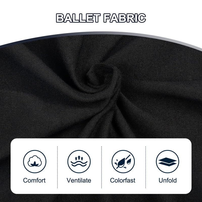 DIPUG Girls Ballet Leotards with Removable Skirt Toddler Flutter Sleeve Criss Cross Back Dance Leotard Combo 2t 3t 4t XS Black