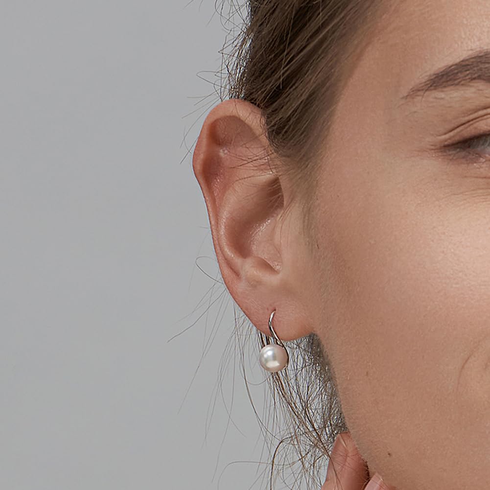Pearl Earrings Mothers Day Gifts for Her Romantic Gifts for Women Wife Couples-Mom Birthday Anniversary Christmas Valentine's Day Gifts