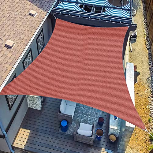 SUNLAX Sun Shade Sail,10'x13' Blue Rectangle Canopy Shades for Outdoor Patio Pergola Cover Sunshade Sails UV Blocking Canovas Covers