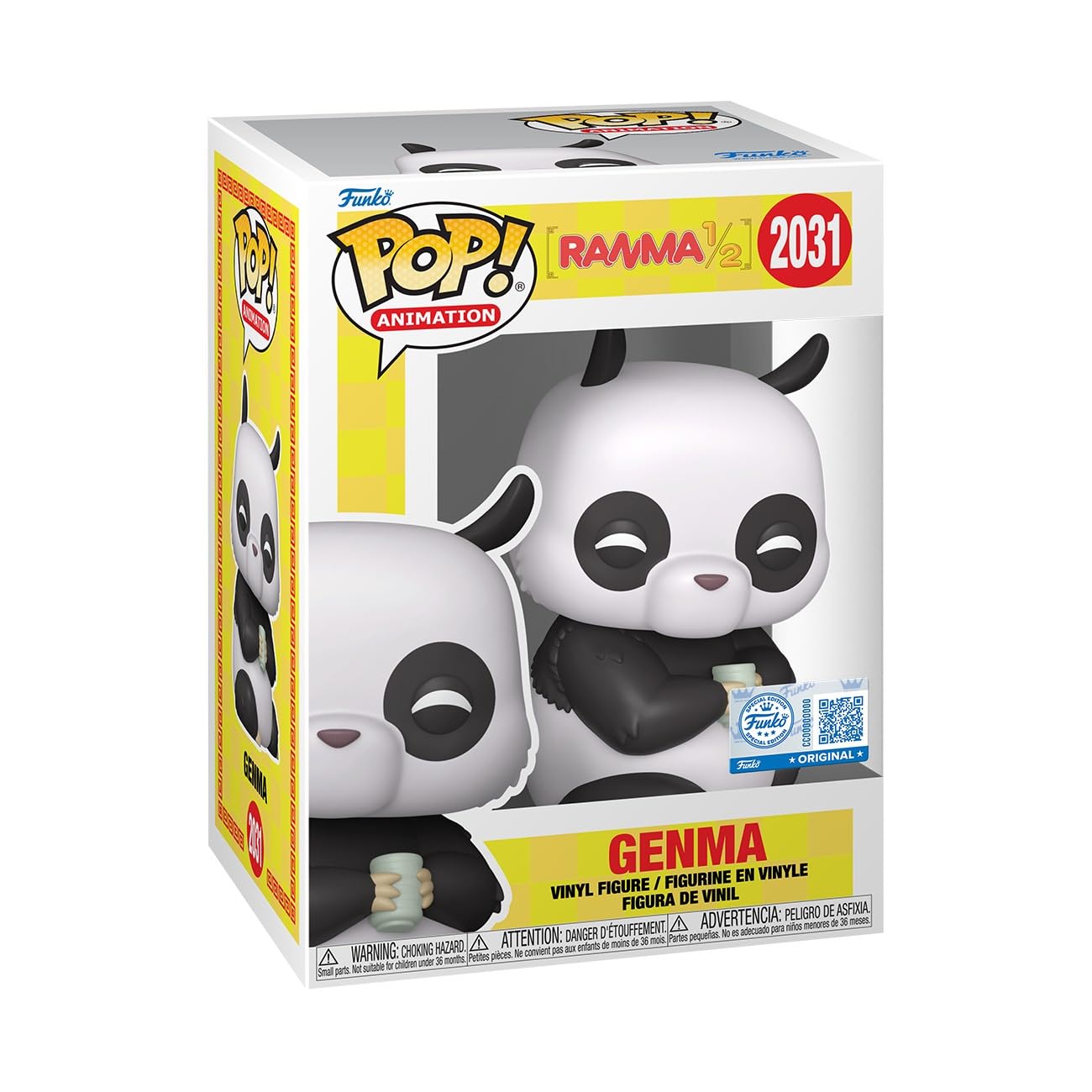 Funko Pop! Animation: Ranma 1/2 - Genma - (Panda) - Amazon Exclusive - Collectable Vinyl Figure - Gift Idea - Official Merchandise - Toys for Kids & Adults - Anime Fans - Model Figure for Collectors