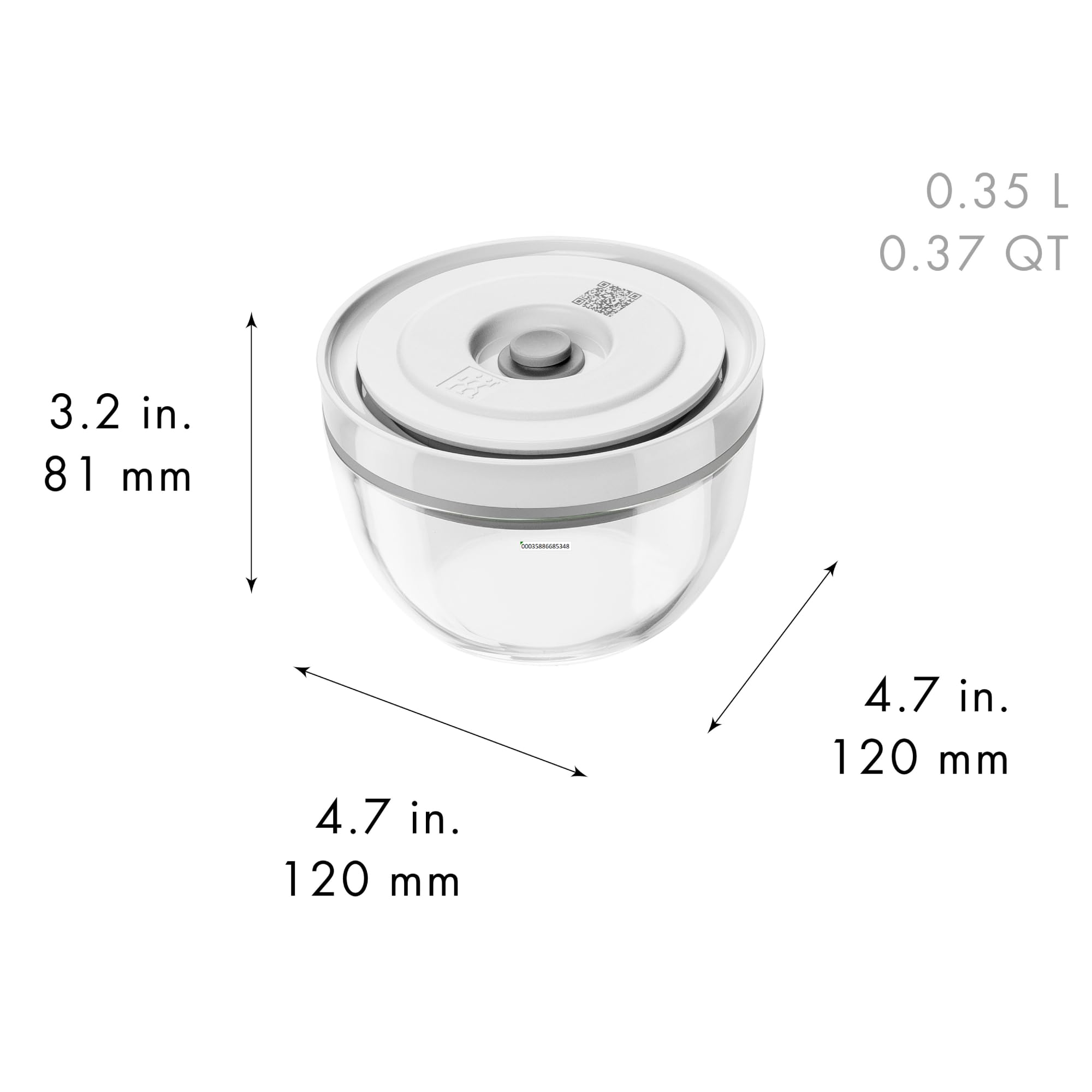 ZWILLING Fresh & Save BOWLS Glass Vacuum Bowl, Small
