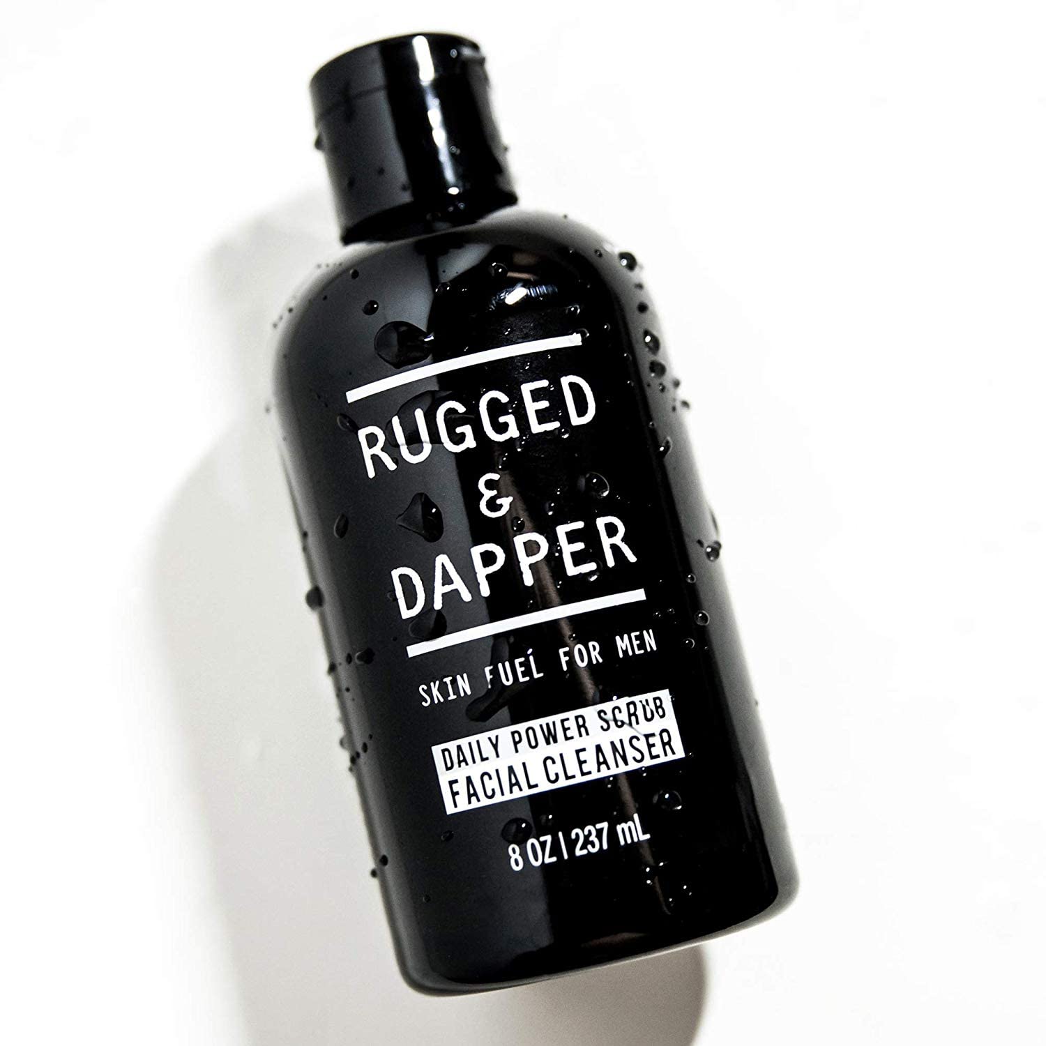 RUGGED & DAPPER Daily Power Scrub | 8 oz | Premium Exfoliating Mens Face Wash | Deep Cleans + Prevents Breakouts | Face Wash Men's | Natural Ingredients | Made in USA