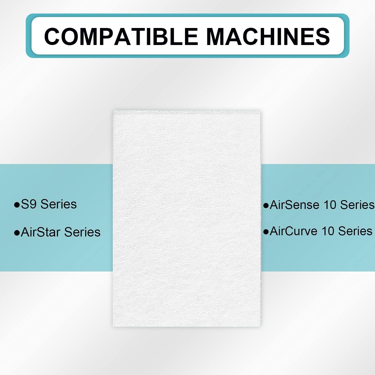 Longevity Turtle 100 Packs Universal CPAP Filters Compatible with ResMed Air 10, Airsense 10, Aircurve 10, S9 Series, Airstart and More CPAP Machines,Premium Disposable CPAP Filters Supplies