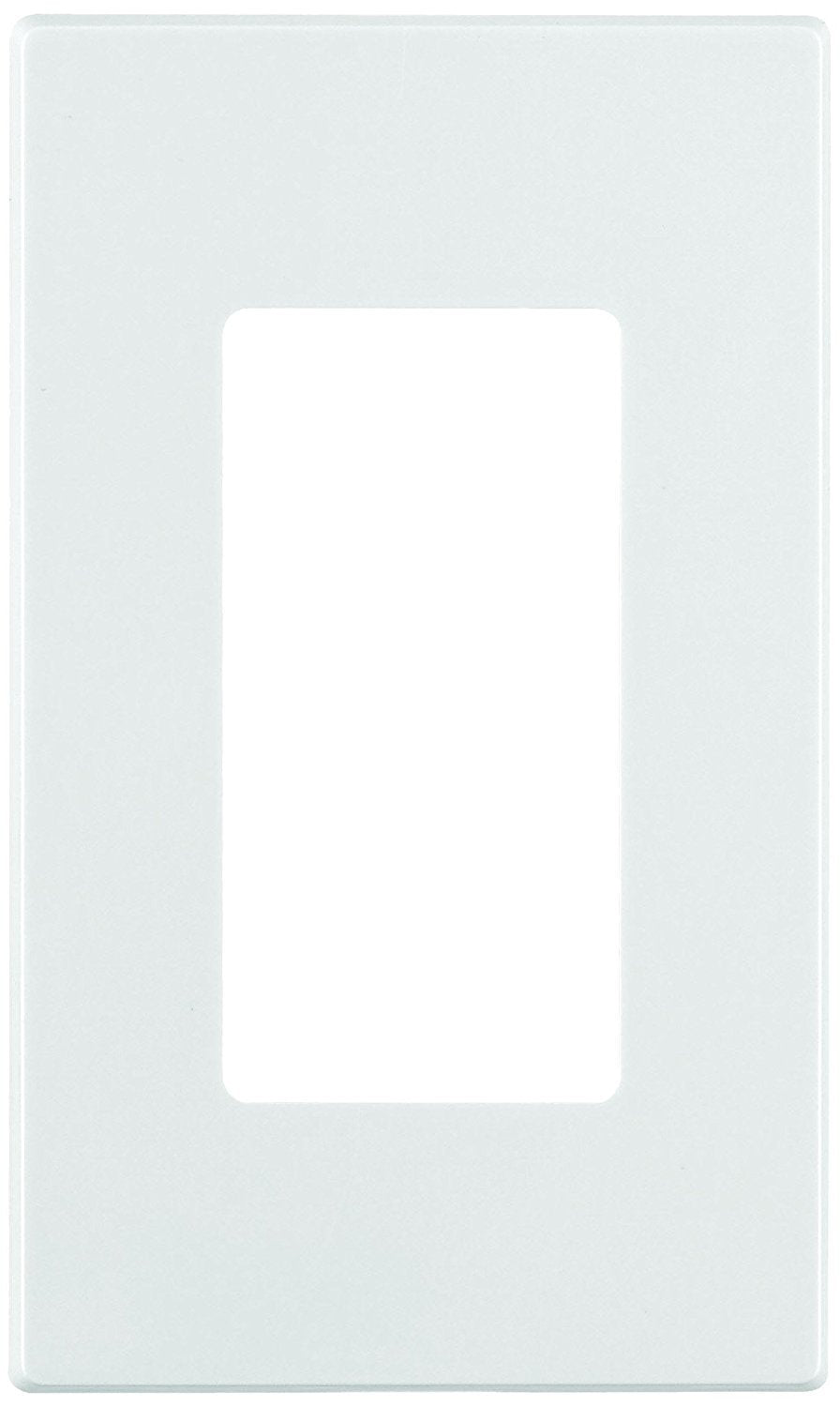 Leviton 80301-SW 1-Gang Decora Plus Wallplate Screwless Snap-On Mount (10 Pack, White)