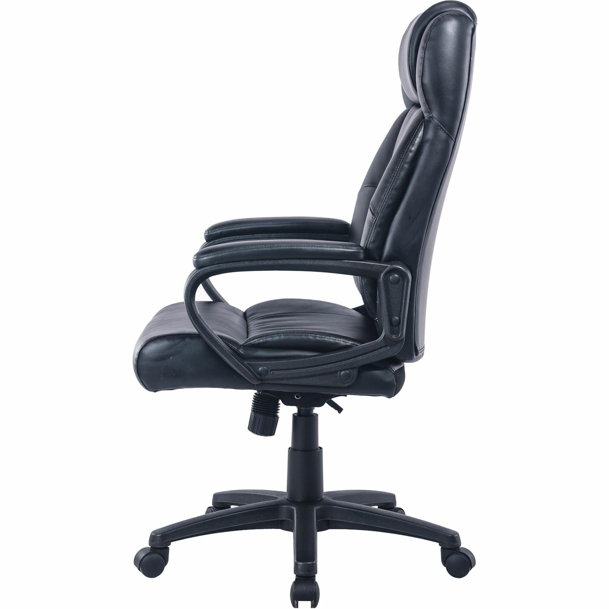 Lorell Soho High-Back Black Leather Executive Chair