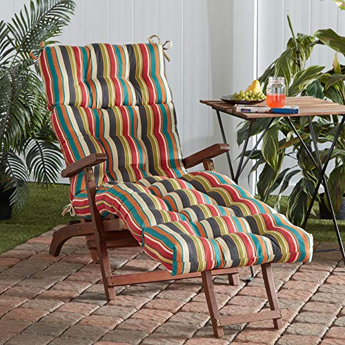 Greendale Home Fashions 72 x 22-inch Outdoor Chaise Lounge Cushion, Set of 1, Sunburst