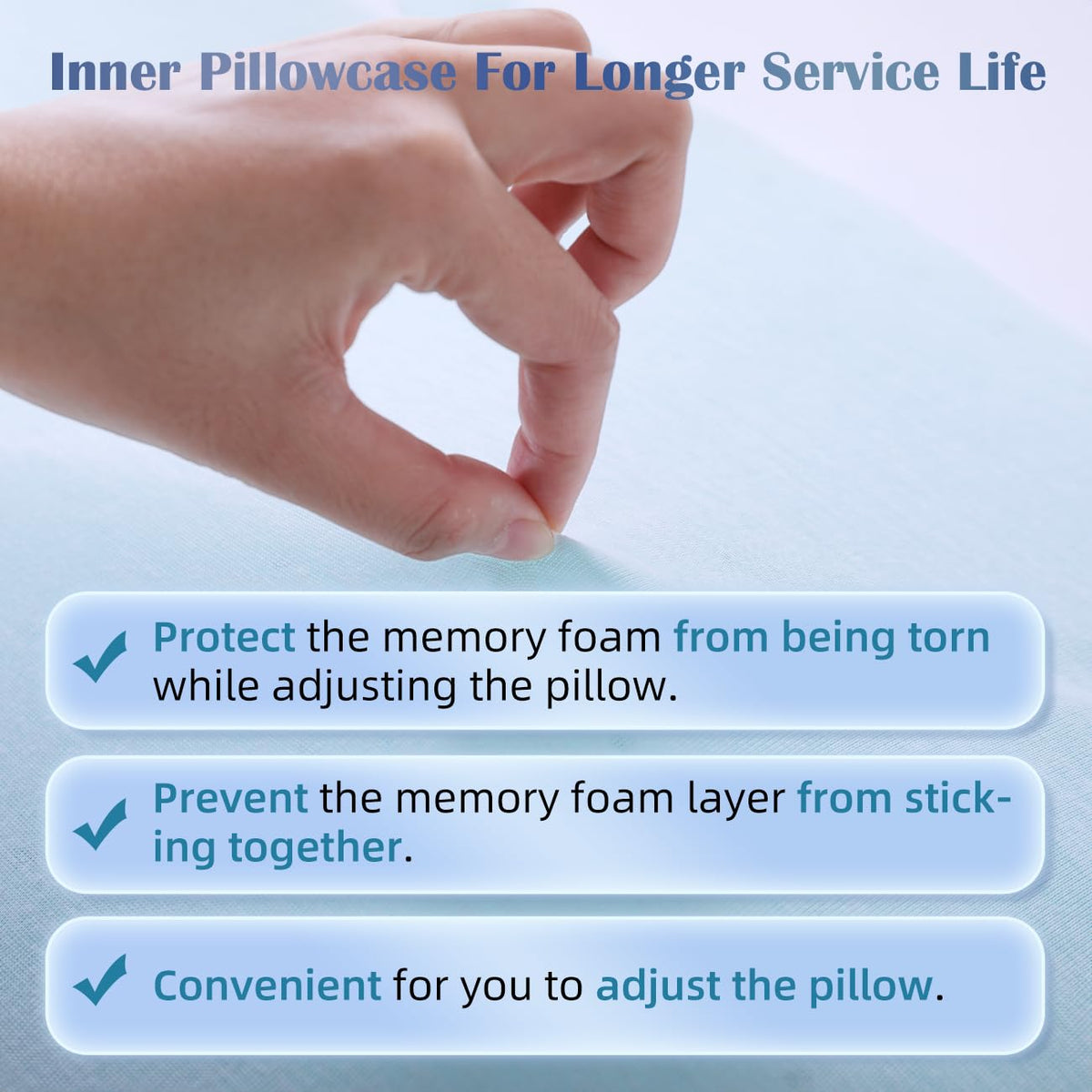 Lofe Adjustable Memory Foam Pillow - Combined Thin Pillow to Adjust Softness/Support, 10 Heights of Adjustable Pillow for Neck Pain Relief, CertiPUR-US Memory Foam Pillow for Stomach/Side/Back Sleeper