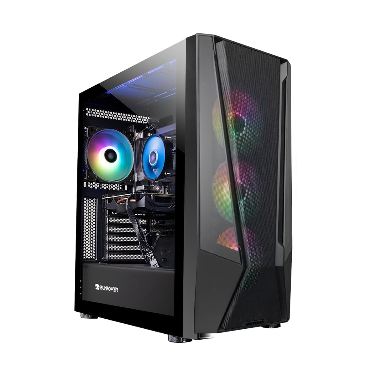 iBUYPOWER Trace Mesh Gaming PC Computer Desktop TMI7N46T01, Intel Core i7 14700F, NVIDIA GeForce RTX 4060 Ti 8GB, 32GB DDR5 5600 RGB, 1 TB NVMe SSD, WiFi Ready, Windows 11 Home