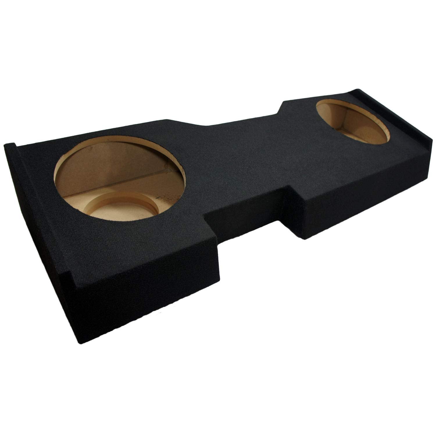 American Sound Connection Kicker Bundle Compatible with 2014 - UP Chevy Silverado Crew Cab 43C124 Dual 12" Loaded Sub Box Enclosure with 46CXA8001 Amplifier
