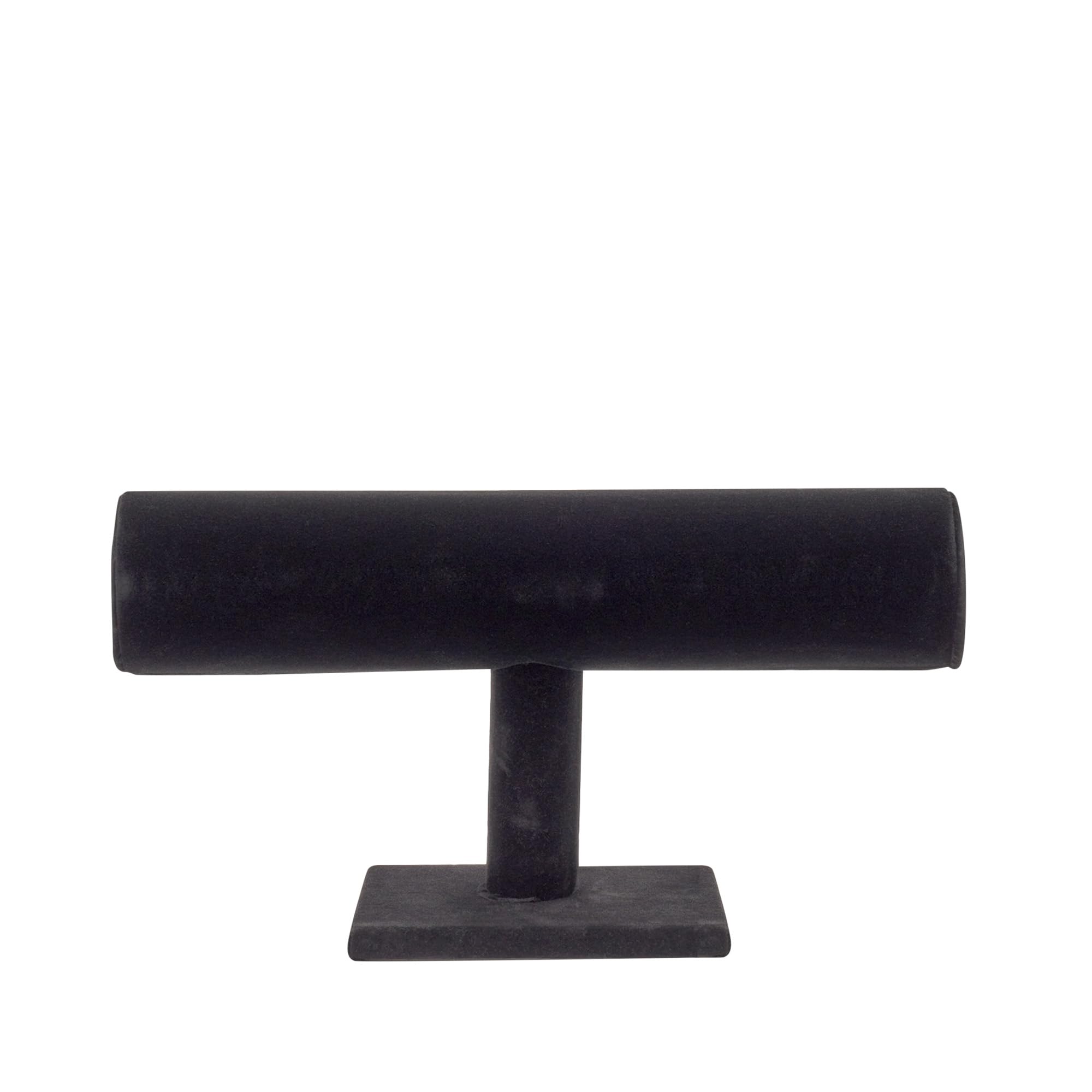 Juvale 2-Piece Black Velvet Jewelry Display Set, T-Bar Stand and Mannequin Bust for Necklaces, Bracelets, Bangles, Chains, Anklets, Earring Holder for Retail Shops, Boutiques