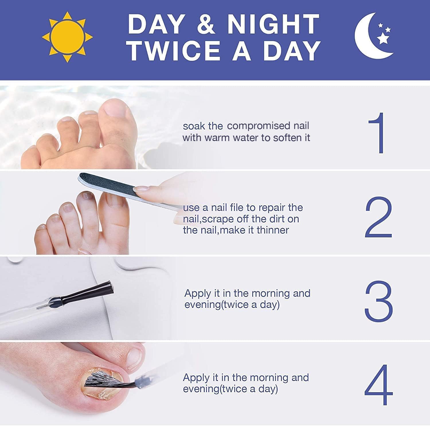 Toenail Fungus Revitalizer Tough on Nails: Toenail Refresher Liquid for Discolored Nails
