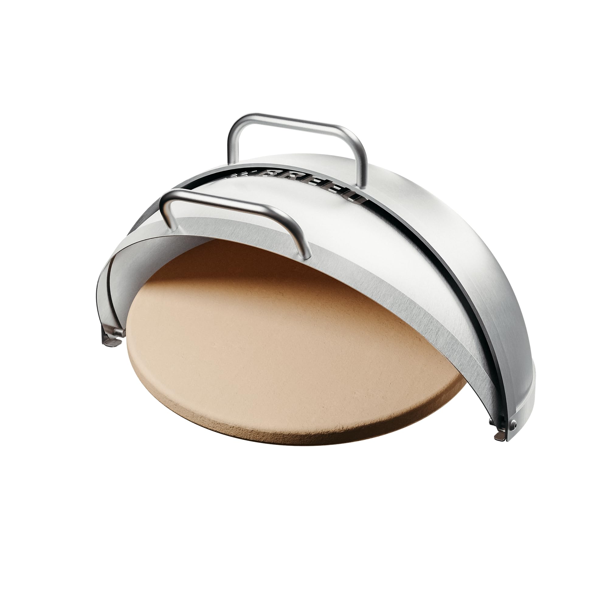 Breeo Grill Dome Hinged Stainless Steel Dome w/Built-in Thermometer, Griddle Accessories Kit, Outdoor Set for Live-Fire Cooking Fits X/24, X/30 Series - Outpost Grill Required