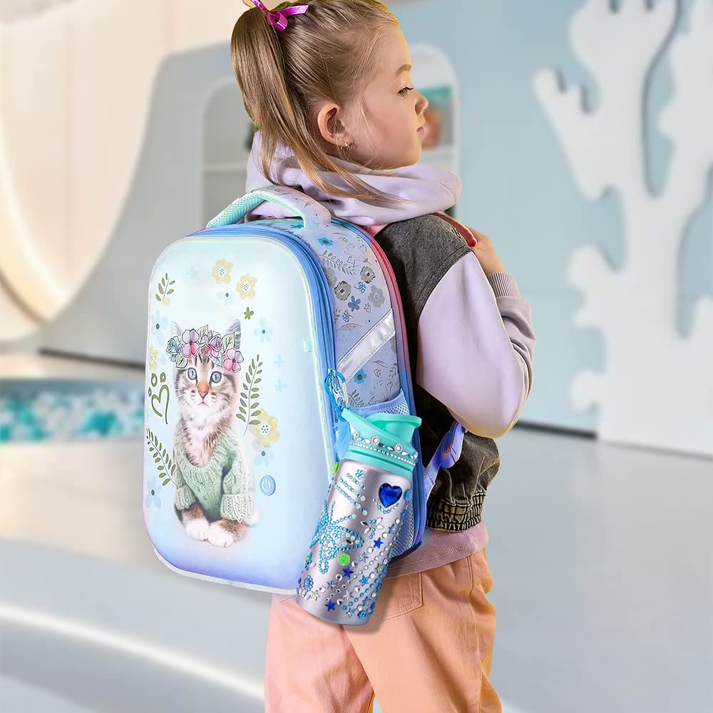 Gift for Girls, Decorate Create Your Own Water Bottle Kits for Girls, Girls DIY Arts and Crafts Kits Supplies Toys for Children Ages 4-6-8-12, Birthday Valentines Gifts for Kids Daughter Gift Ideas