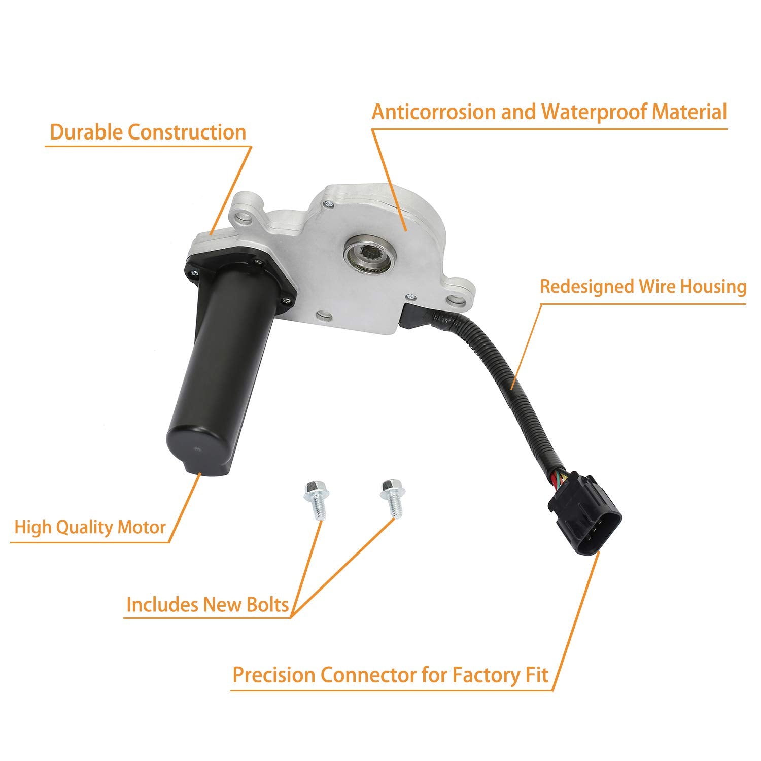 600-910 4WD Transfer Case Shift Encoder Motor | Replacement for 2003-2010 Chevy Silverado Suburban Tahoe GMC Sierra Yukon Cadillac Escalade | Replaces# 19125571, 19125640, 600-910