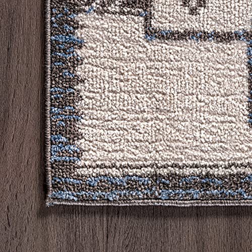 nuLOOM Erika Transitional Tribal Area Rug, 4x6, Grey