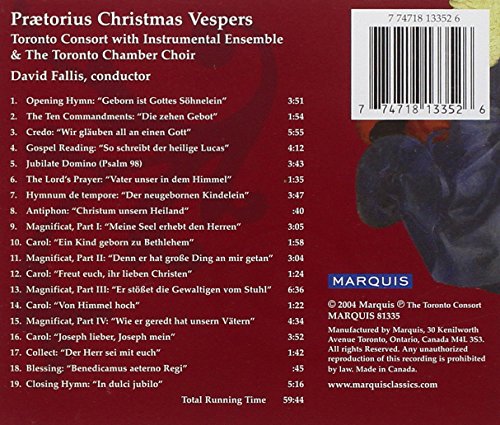 Praetorius: Christmas Vespers