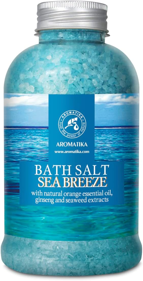 Bath Sea Salt 46 Oz - Sea Breeze Salt - Natural Bath Sea Salts - Best for Good Sleep - Relaxing - Calming - Body Care - Beauty - Aromatherapy