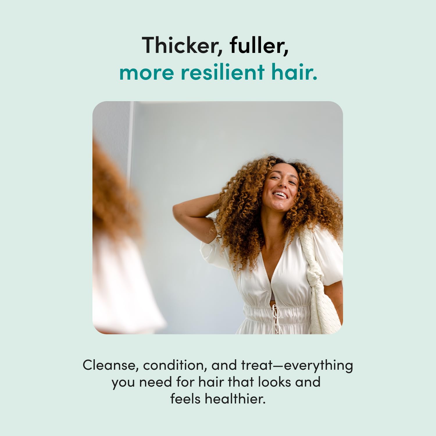 hers Triple Threat Shampoo, Conditioner, and 2% Minoxidil Set - Biotin, Saw Palmetto, & Pumpkin Seed Oil - Supports Hair Regrowth for Women - Color-Safe & Paraben-Free - Napa Rose Scent - 3 Count