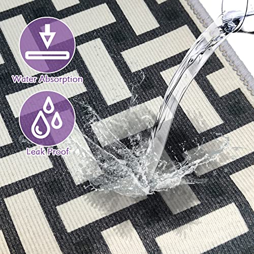 PINVNBY Rabbits Cage Liners, 3 Pack 23.62" x 35.43" Washable Reusable Guinea Pig Bedding Pads, Waterproof & Anti Slip Guinea Pig Training Mat for Punnies Chinchillas Cats Guinea Pigs Ferrets