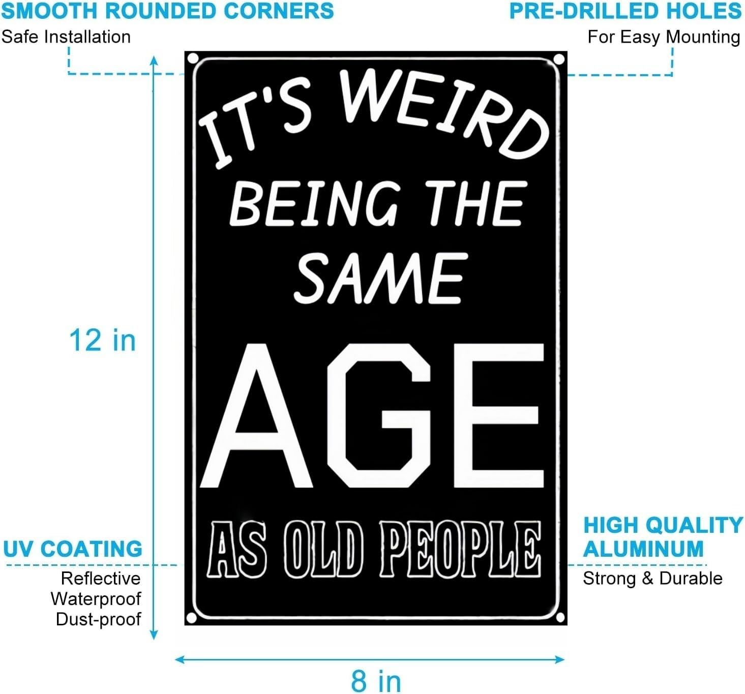 Carastora Vintage Humor Wall Sign – Metal Tin Plaque for Man Cave, Pub, Bar or Bedroom Decor, Sarcastic Gift for Dad, Brother, Colleague, 8x12 Inches